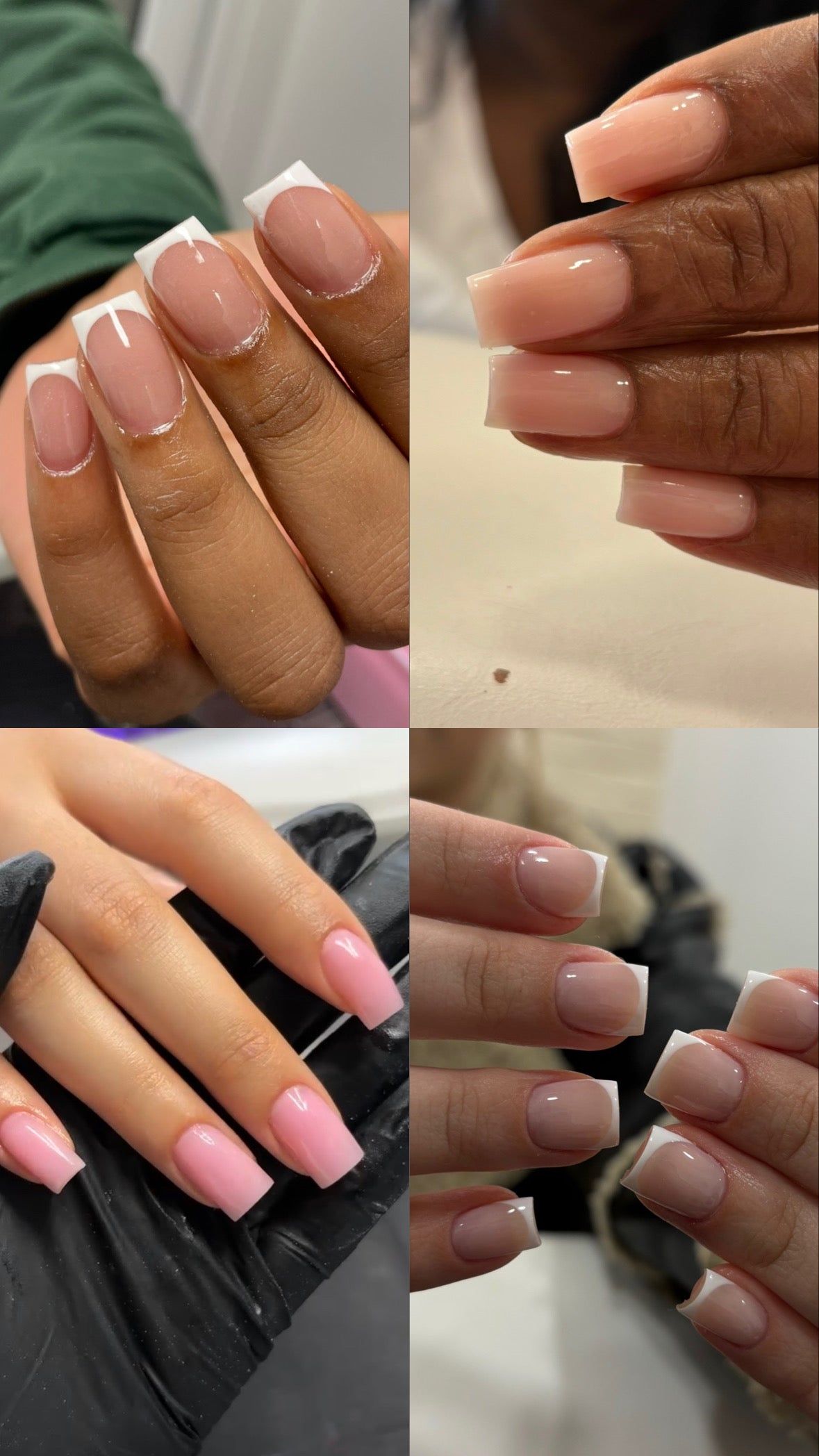 Acrylic Overlay - pink/nude/white base
