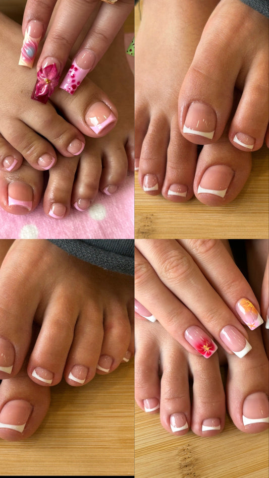 Gel French toes