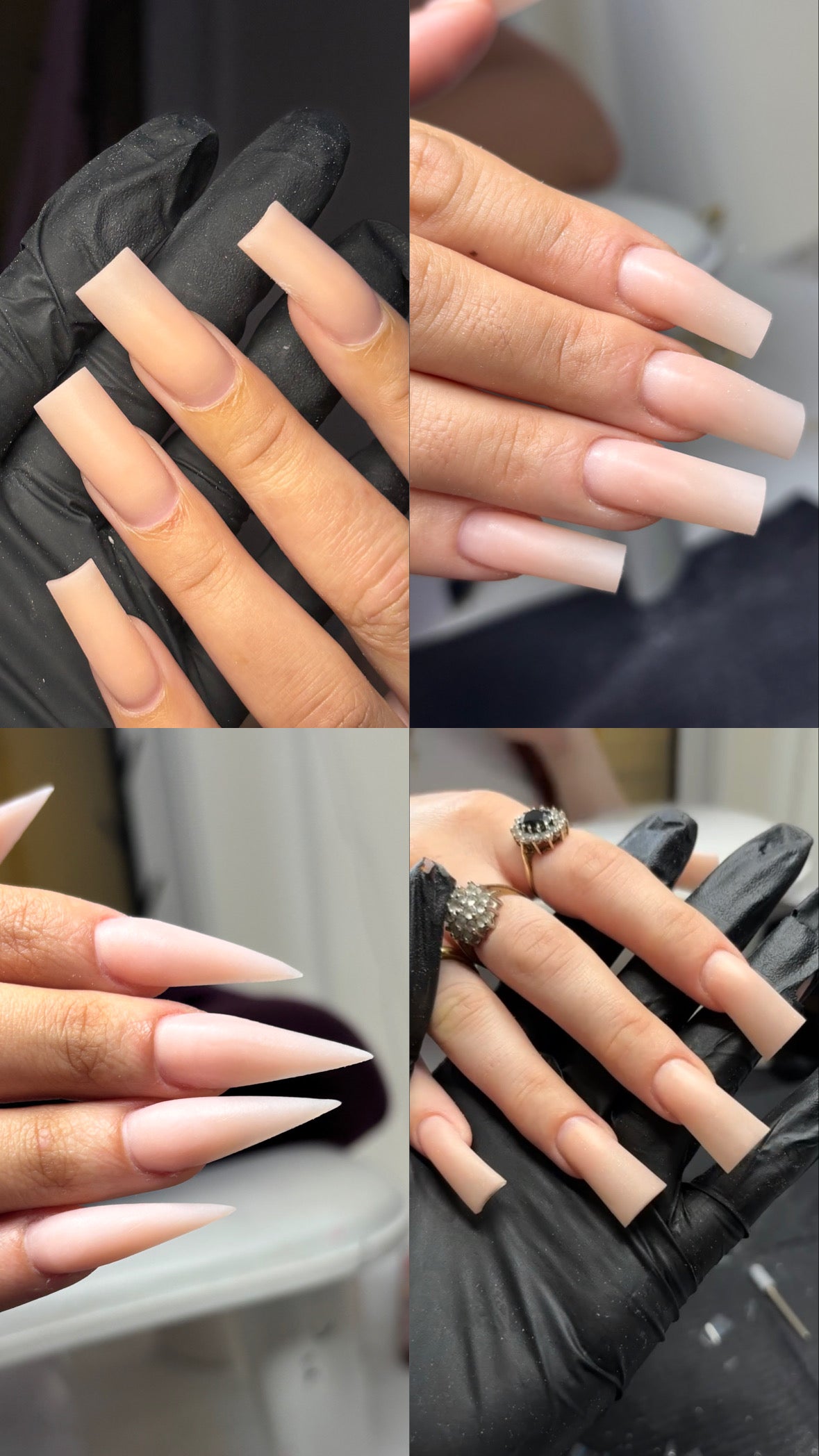 Plain nude acrylic