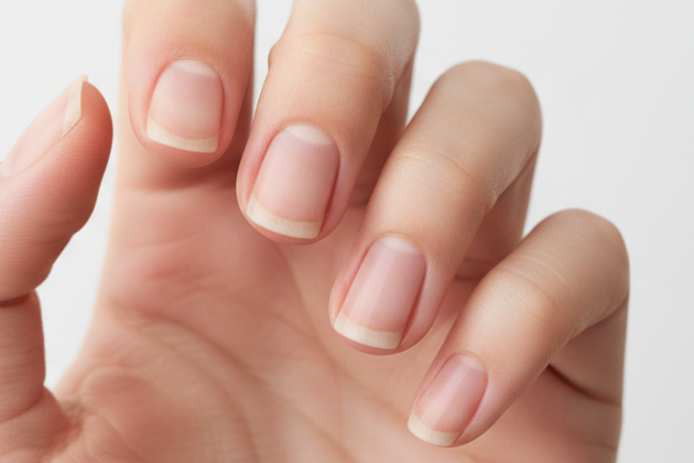 Make it so you can actually see the free edge, and its a natural nail colour with no polish at all